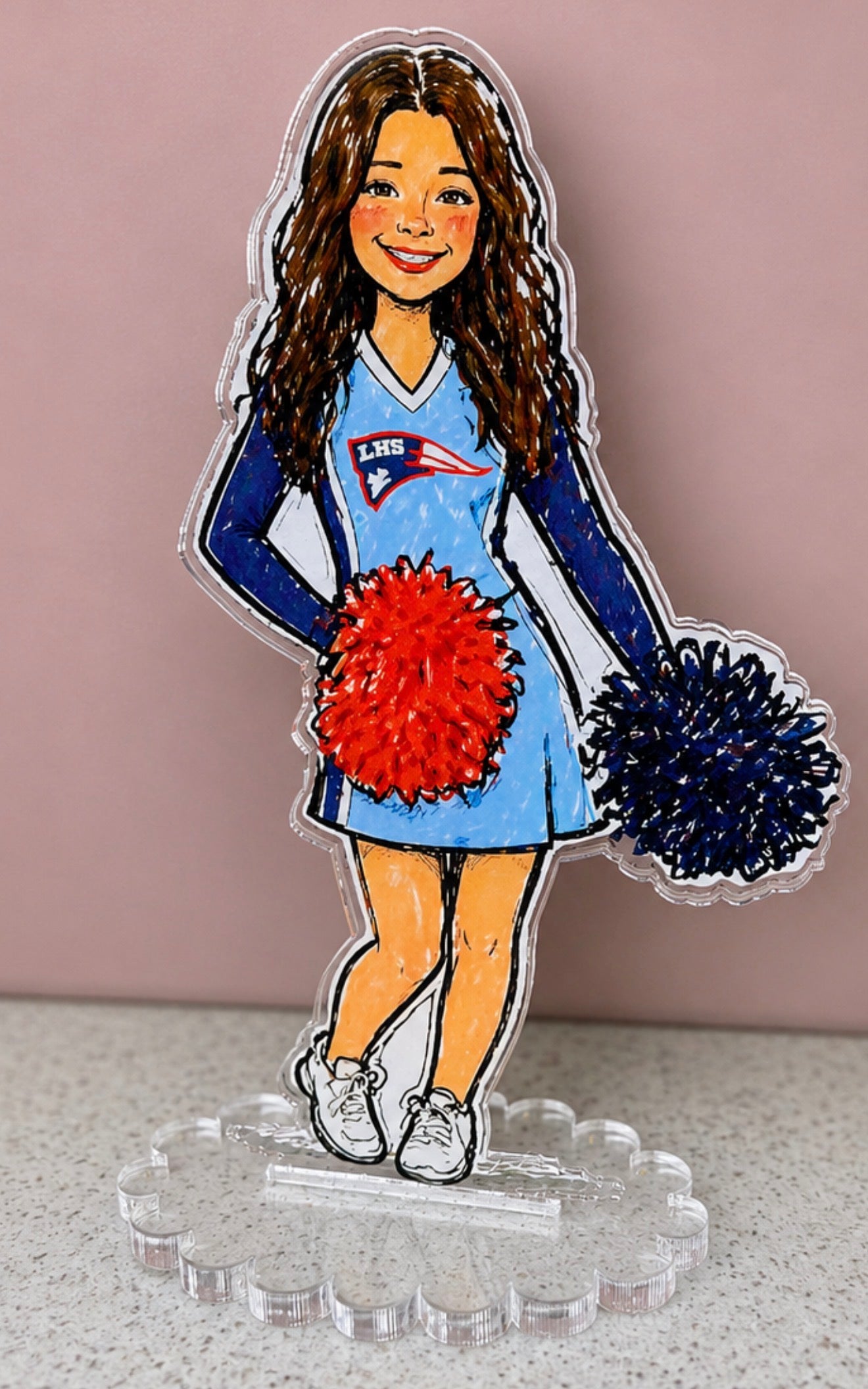 Custom Sports Acrylic Plaque | Personalized Kids Photo Keepsake | Baseball Football Soccer
