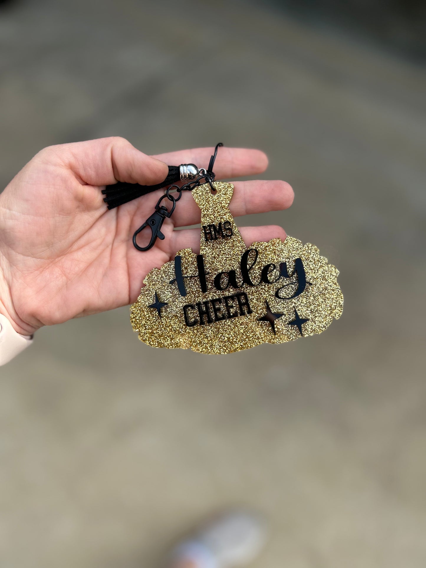 2D Custom Cheer bag tag