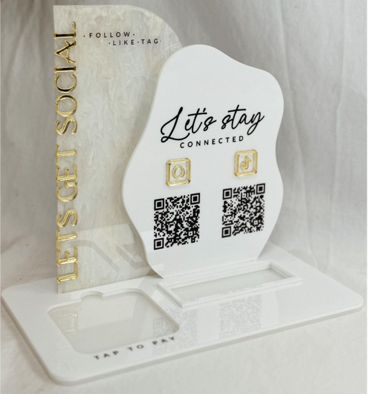 Custom QR Code Sign | Scan for Menu, Reviews & Social Signage
